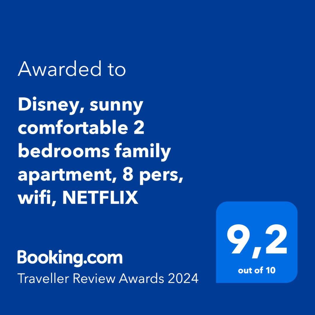 Disney, Sunny Comfortable 2 Bedrooms Family Apartment, 8 Pers, Wifi, Netflix Chessy  Exteriör bild